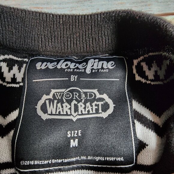 World Of Warcraft Ugly Christmas Sweater Murloc Medium Cotton Sweater - Picture 4 of 8